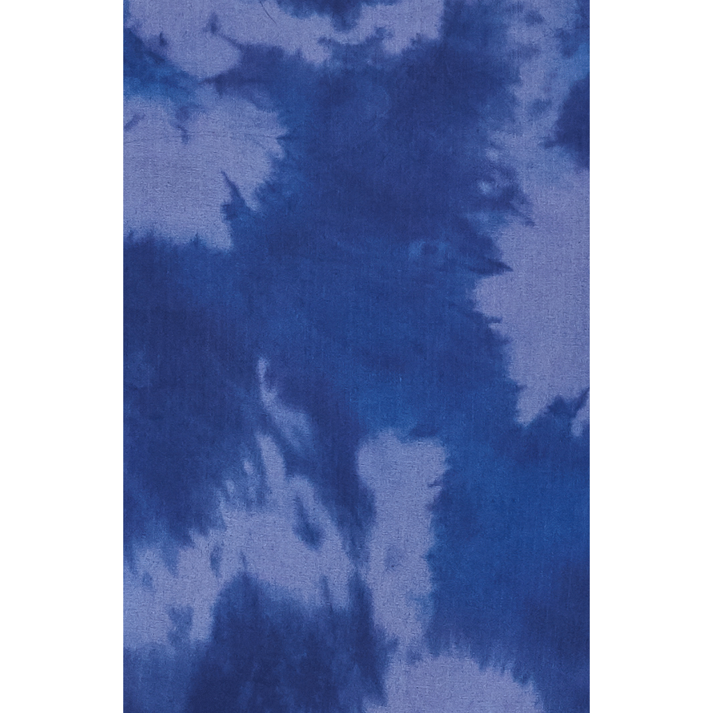 Kleid KNOTEN Batik grau/blau