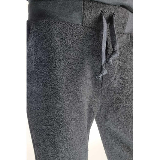 Jogginghose REGULAR Plüsch schwarz