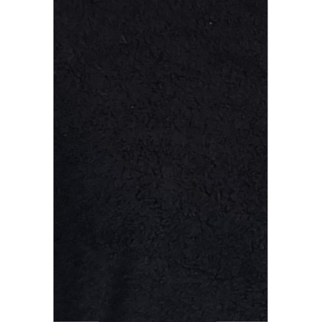 Hoodie BOXY Plüsch schwarz
