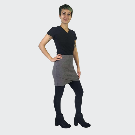 Minirock RIPP STRETCH anthrazit