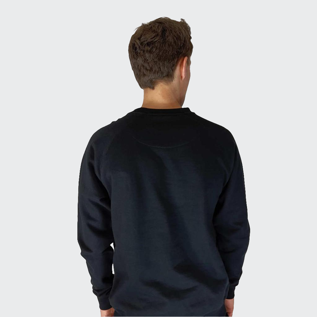 Pullover BÜNDCHEN French Terry schwarz