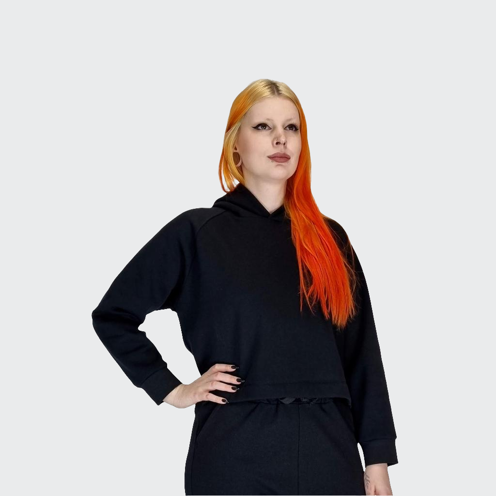 Hoodie BOXY Heavy Sweat schwarz