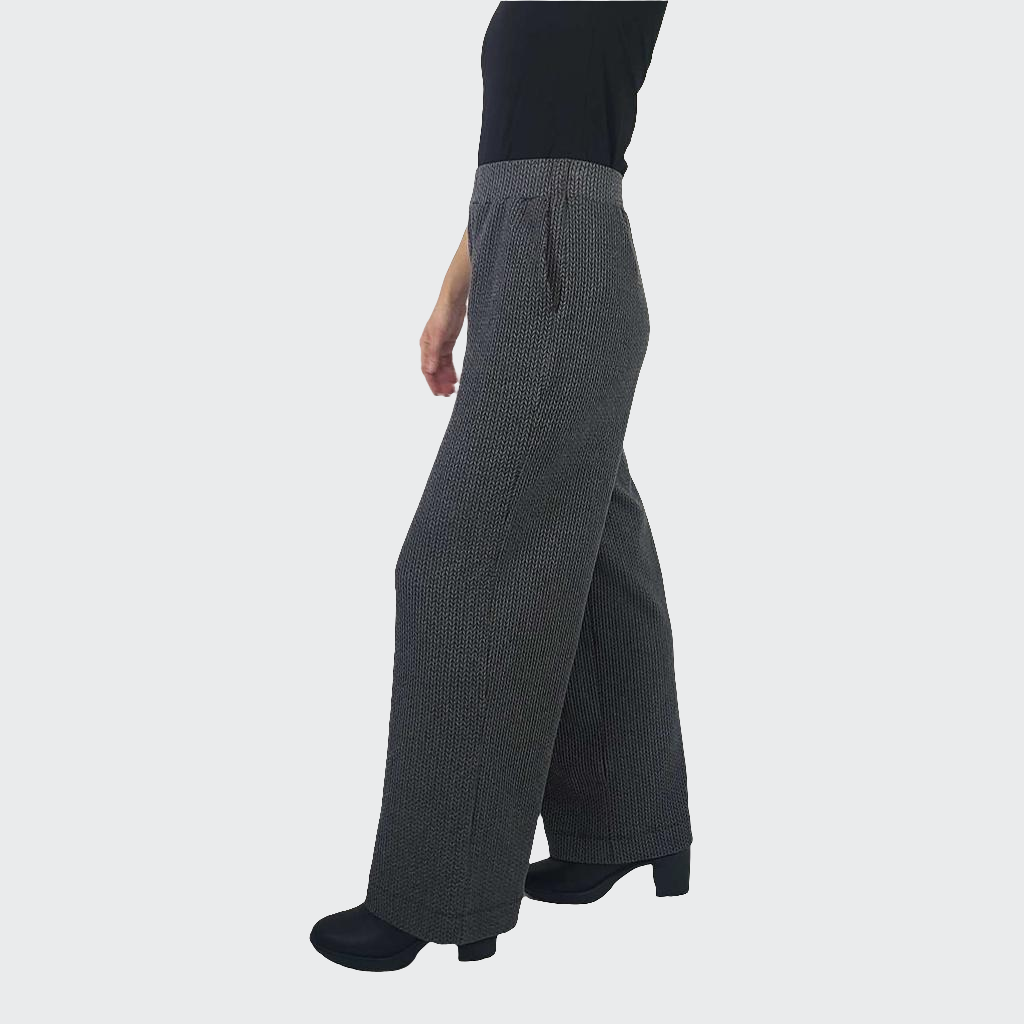 Hose WIDE Struktur dunkelgrau