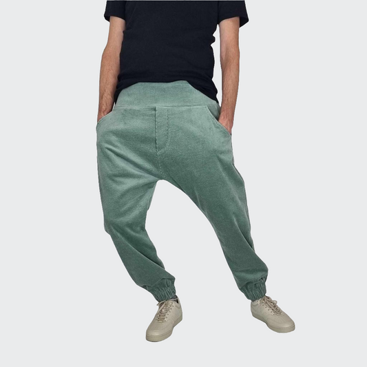 Hose BAGGY Cord mint