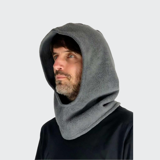 Kapuzenloop PLÜSCH grau