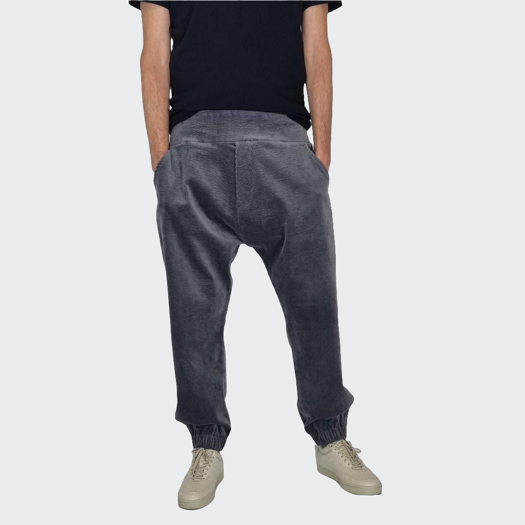 Hose BAGGY Cord dunkelgrau