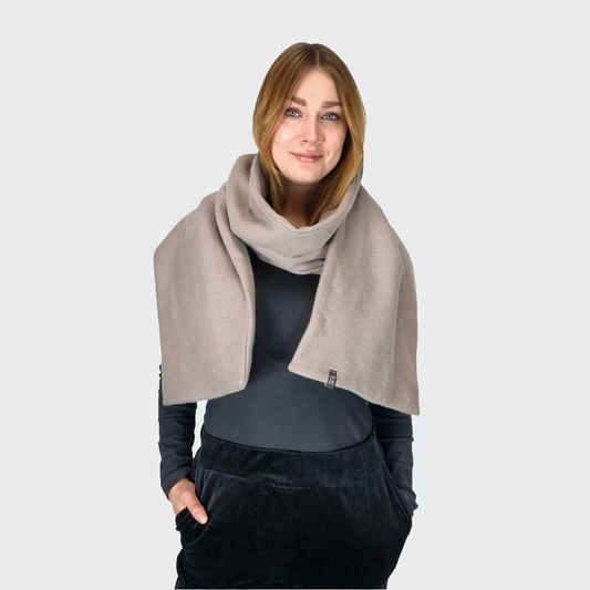 Maxischal BIO-BAUMWOLLFLEECE greige