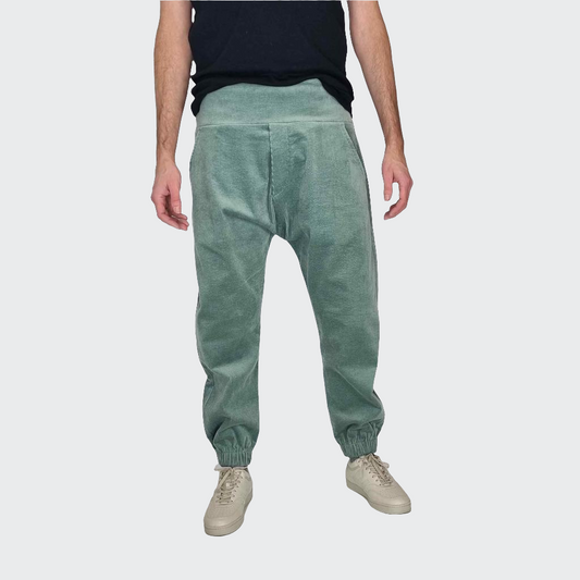 Hose BAGGY Cord mint