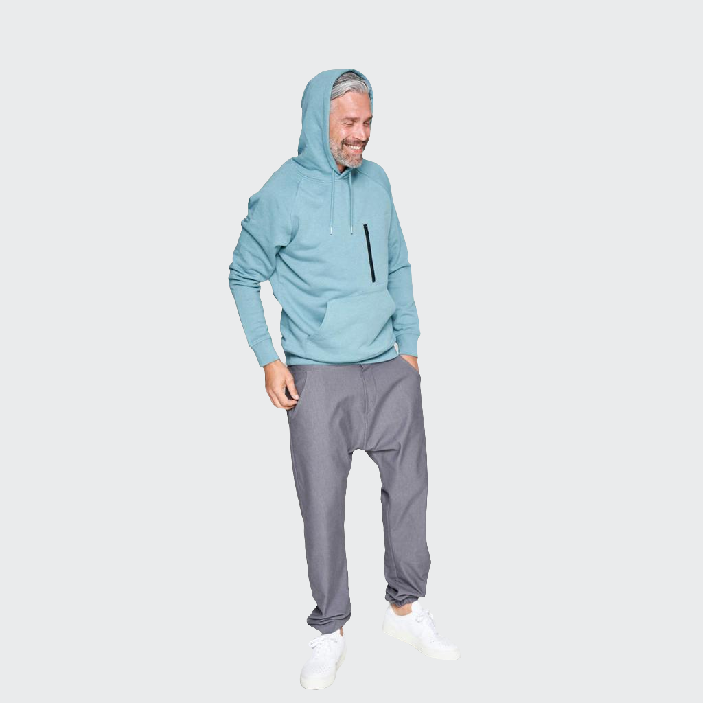Hose BAGGY Denim Stretch grau