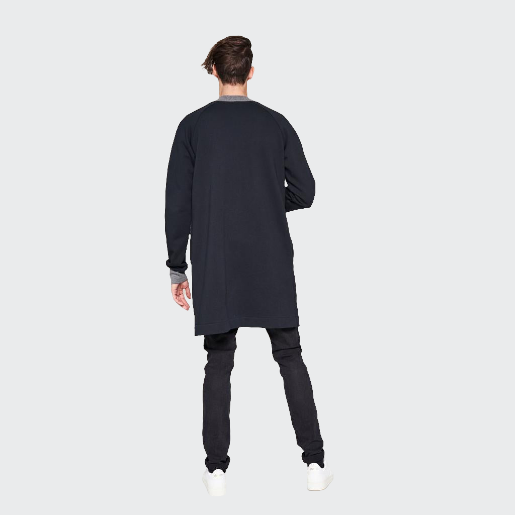 Mantel EXTRA HEAVY SWEAT schwarz/grau