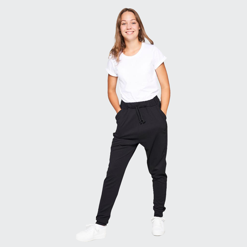 Jogginghose SLIM HIGH WAIST French Terry schwarz