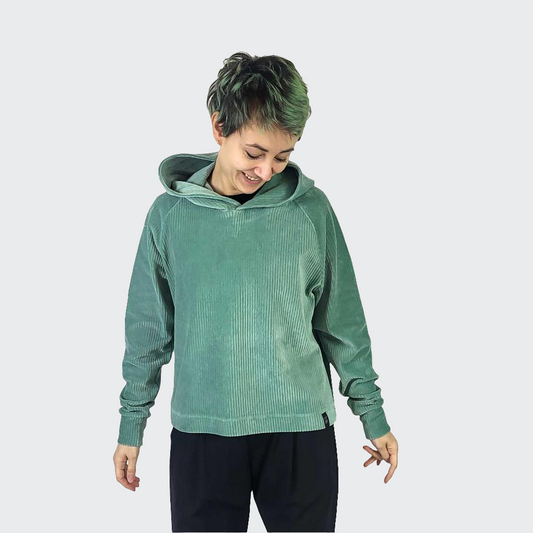 Hoodie BOXY Nickicord mint