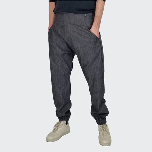 Hose BAGGY Denim schwarz/grau