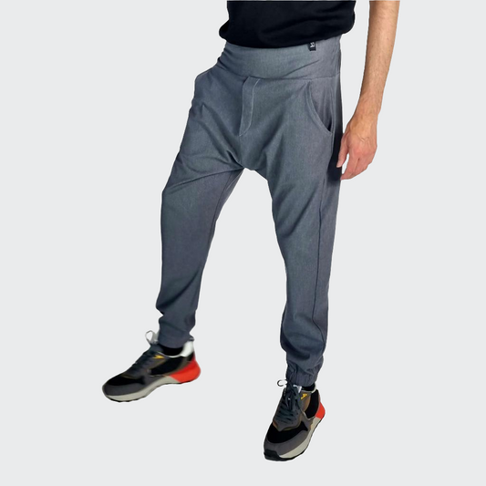 Hose BAGGY Denim Stretch grau