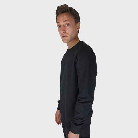 Pullover BÜNDCHEN French Terry schwarz