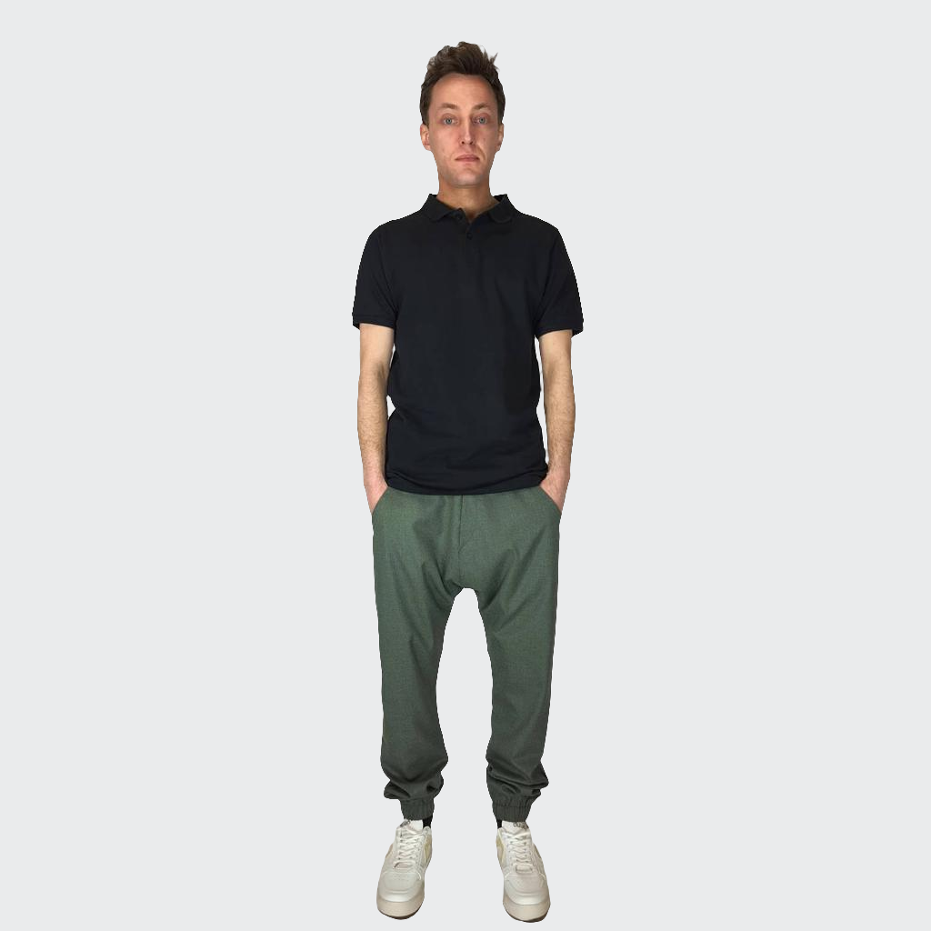 Hose BAGGY Bambusviskose oliv
