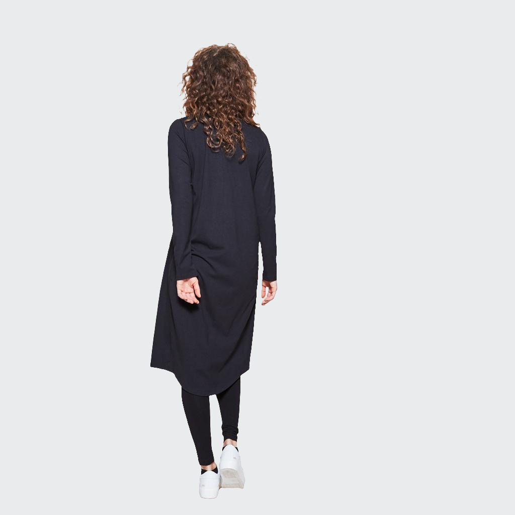 Kleid MIDI Jersey schwarz