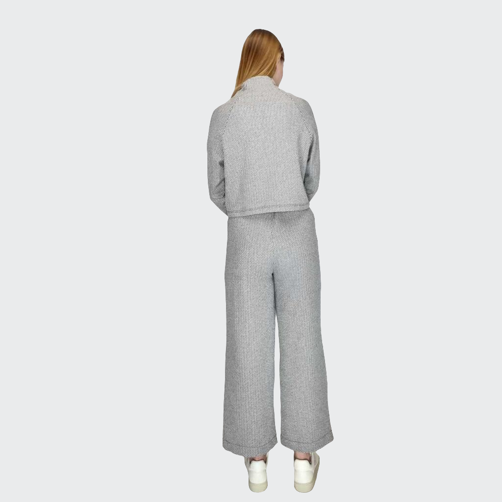 Hose WIDE Struktur grau