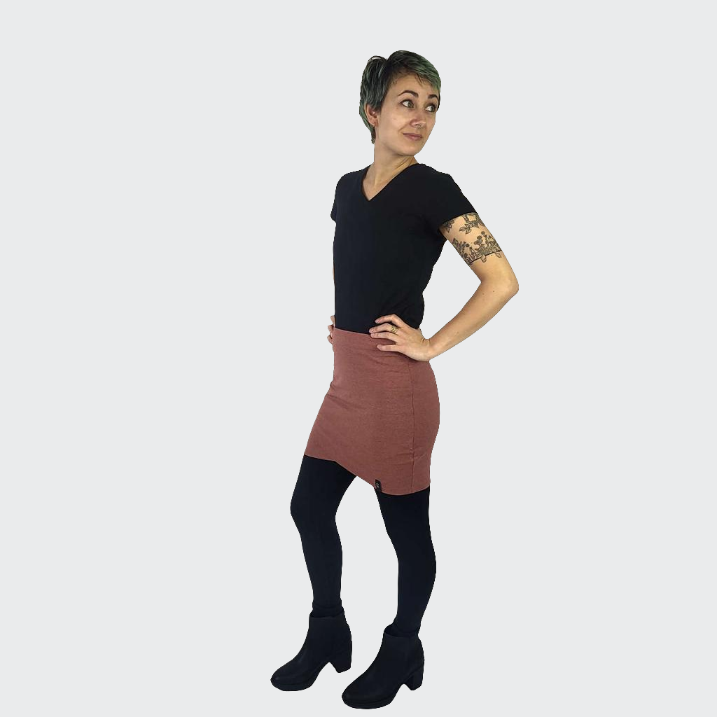 Minirock JERSEY RECYCELT rose