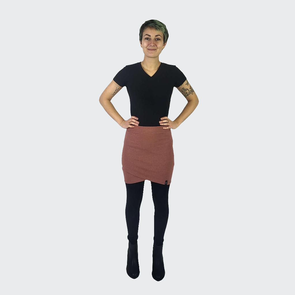 Minirock JERSEY RECYCELT rose