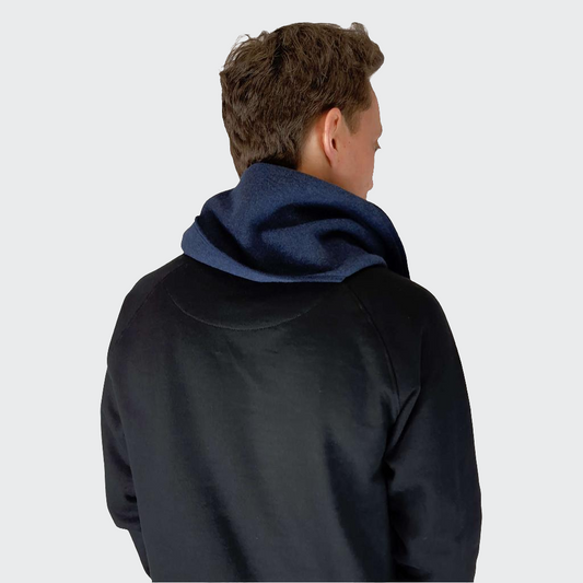 Schal BIO-BAUMWOLLFLEECE blau