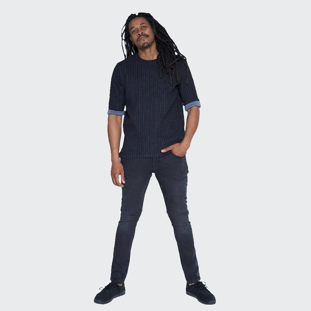 Shirt VOKUHILA Stepp schwarz/grau