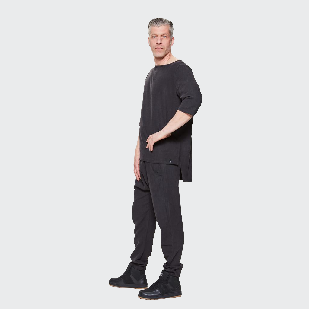 Hose BAGGY Leinen schwarz
