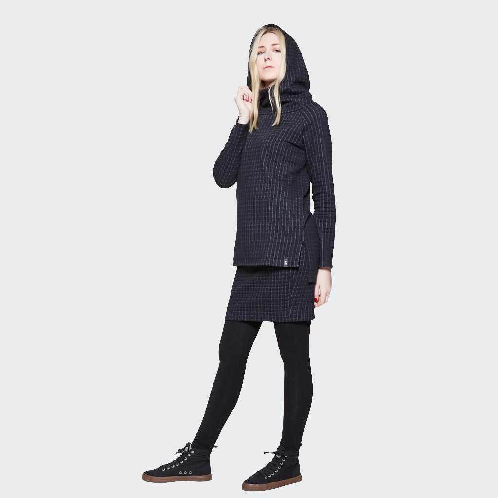 Hoodie VOKUHILA Stepp schwarz/grau