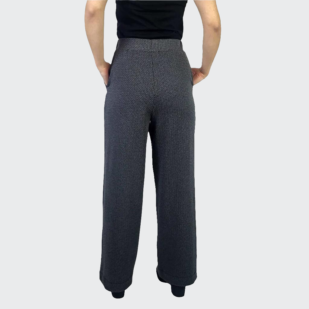 Hose WIDE Struktur dunkelgrau