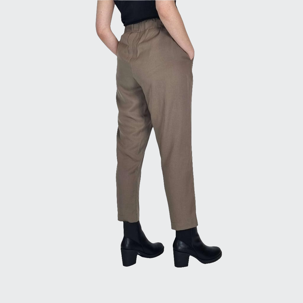 Hose BUNDFALTEN HIGH WAIST Tencel™ nougat