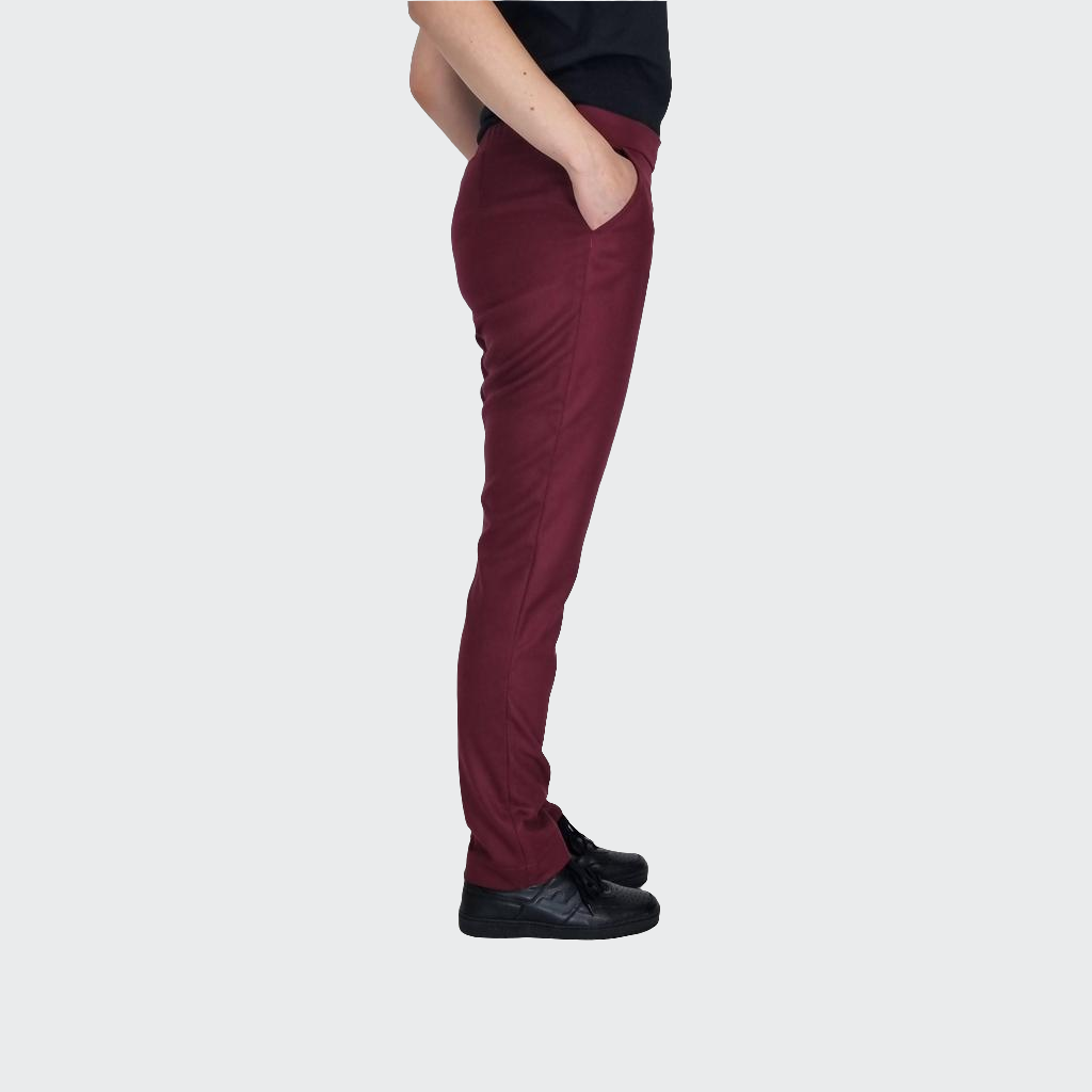 Hose SLIM Bambusviscose berry