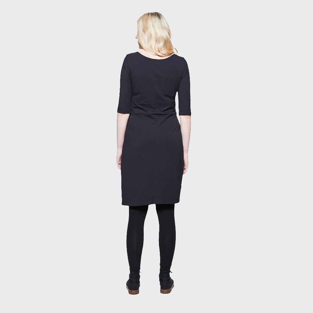 Kleid DRAPE Jersey schwarz