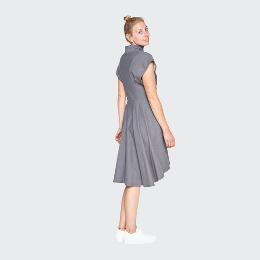 Kleid SWING Denim Stretch grau