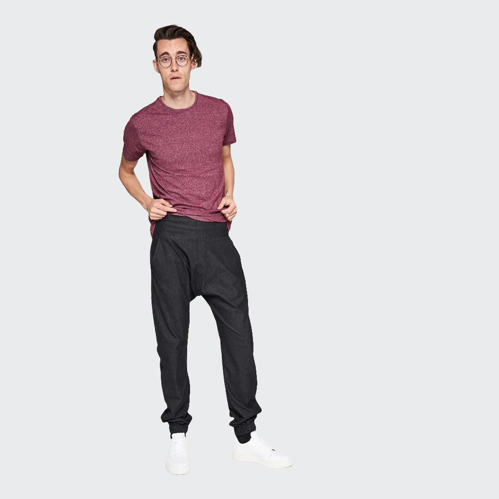Hose BAGGY Denim Stretch schwarz