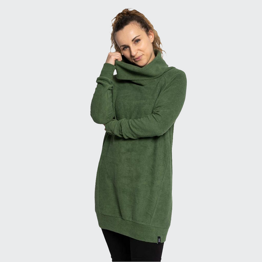 Longpulli PLÜSCH grün