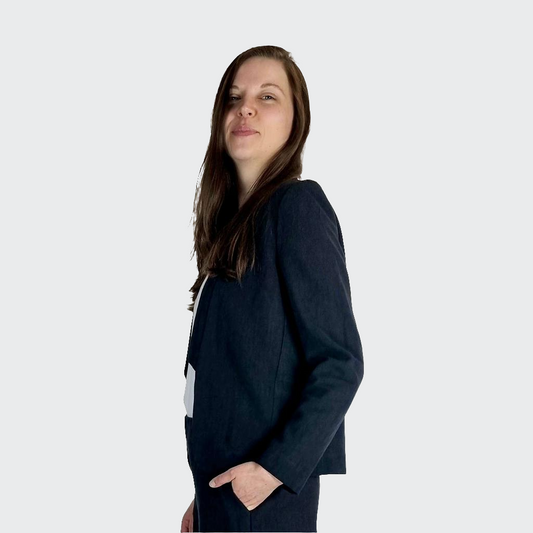 Blazer LEINEN schwarz