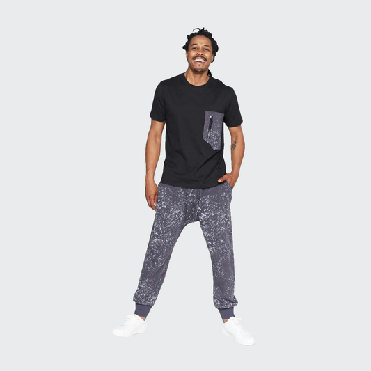 Jogginghose BAGGY Sprenkel grau