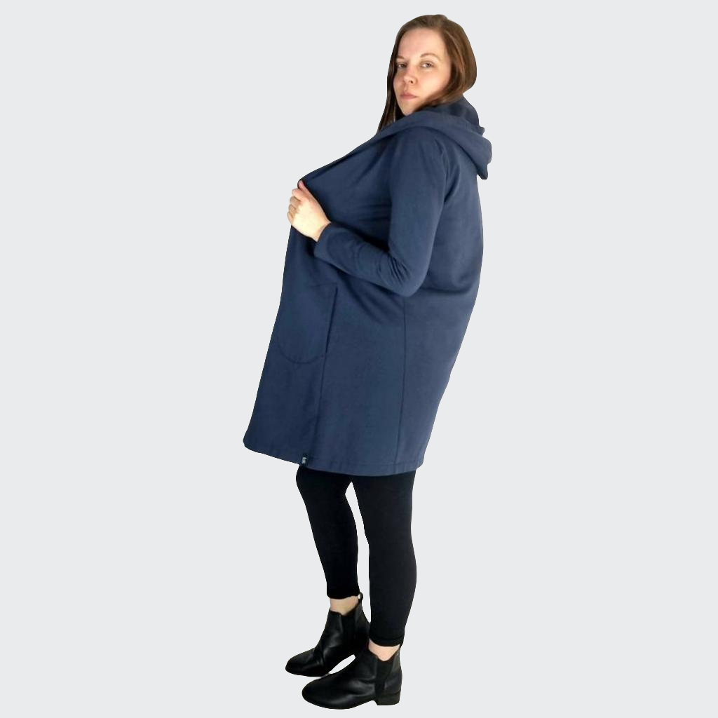 Kapuzenmantel SWEAT navy