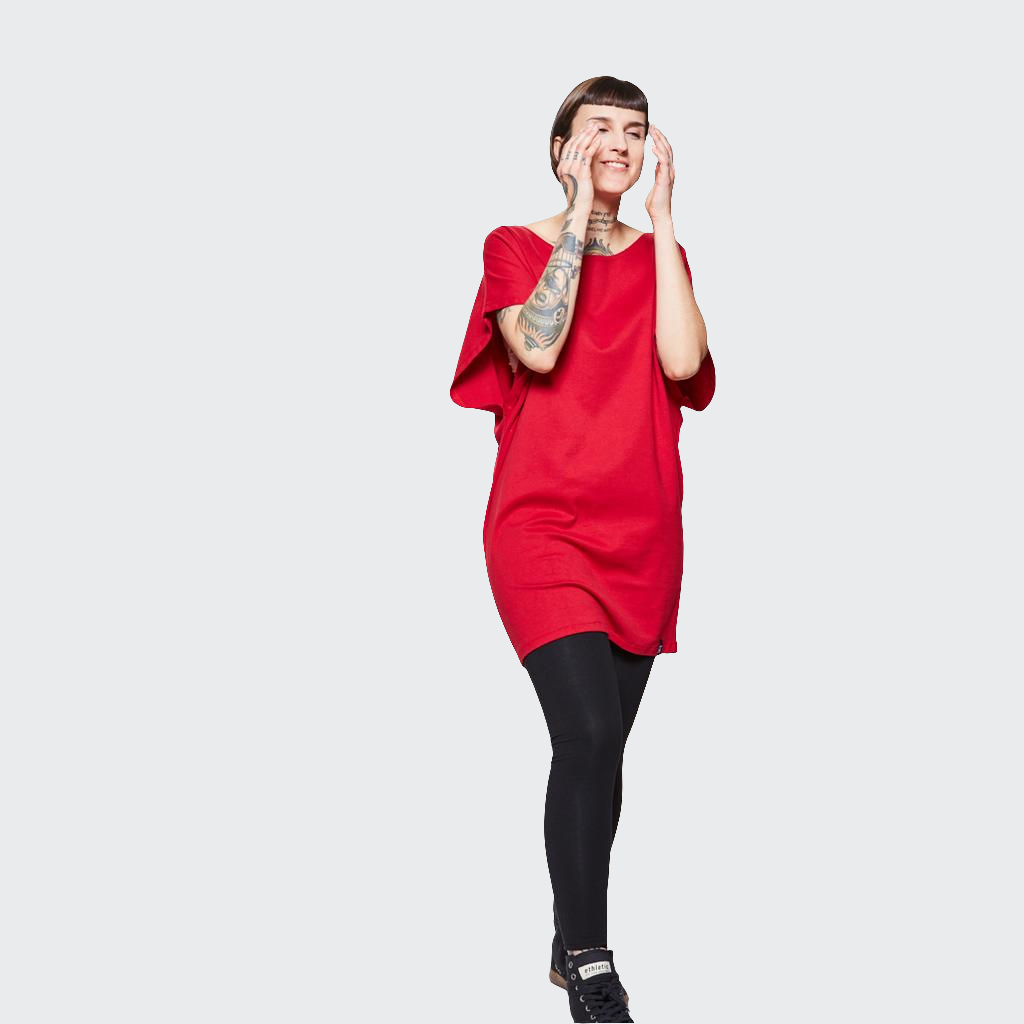 Longshirt OVERSIZED Jersey rot