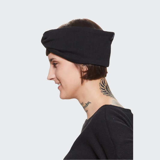 Stirnband KNOTEN Struktur schwarz