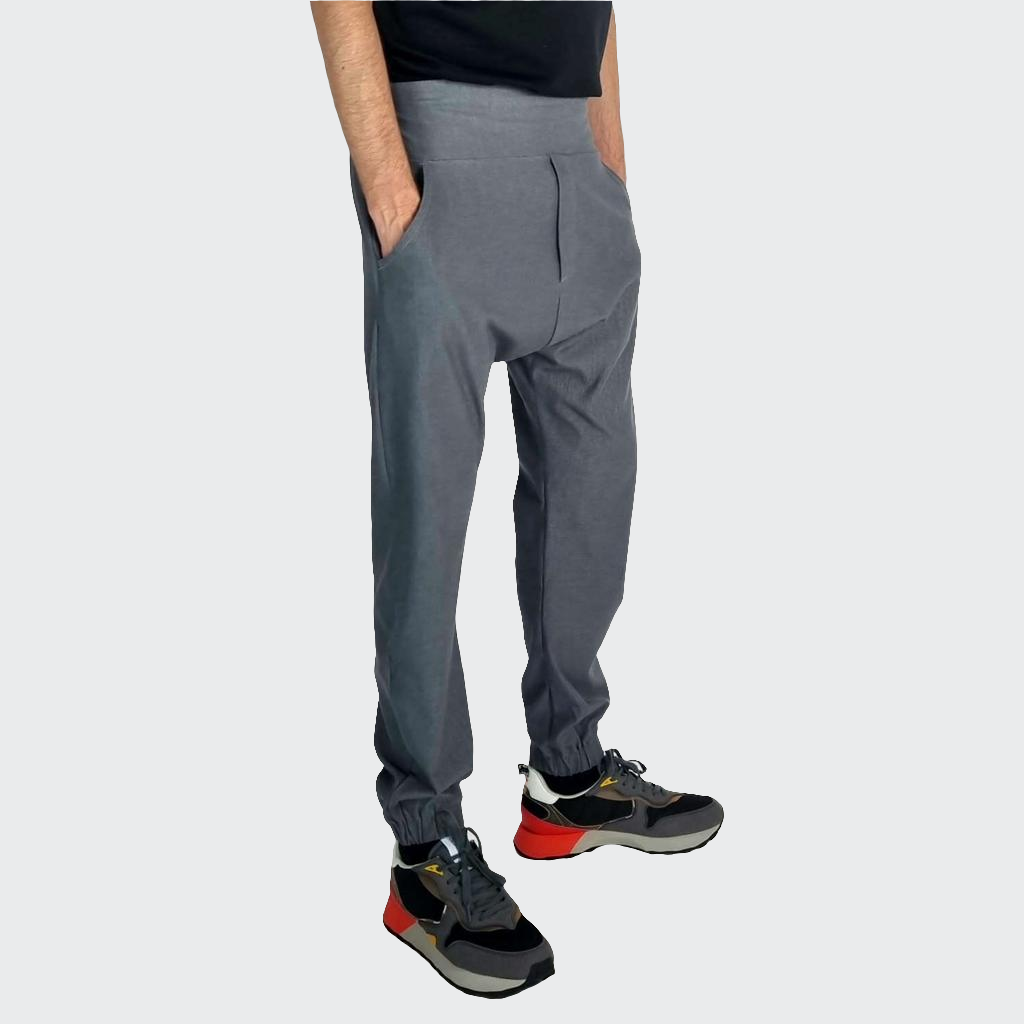 Hose BAGGY Denim Stretch grau