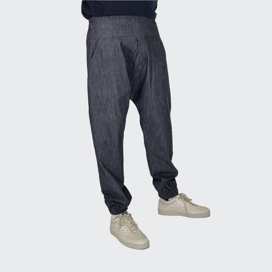 Hose BAGGY Denim schwarz/grau