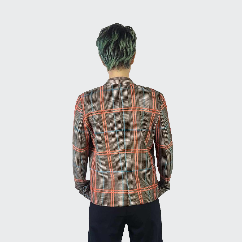 Blazer KARO orange/bunt