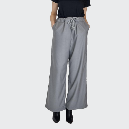 Hose lang EXTRA WIDE Bambusviskose grau