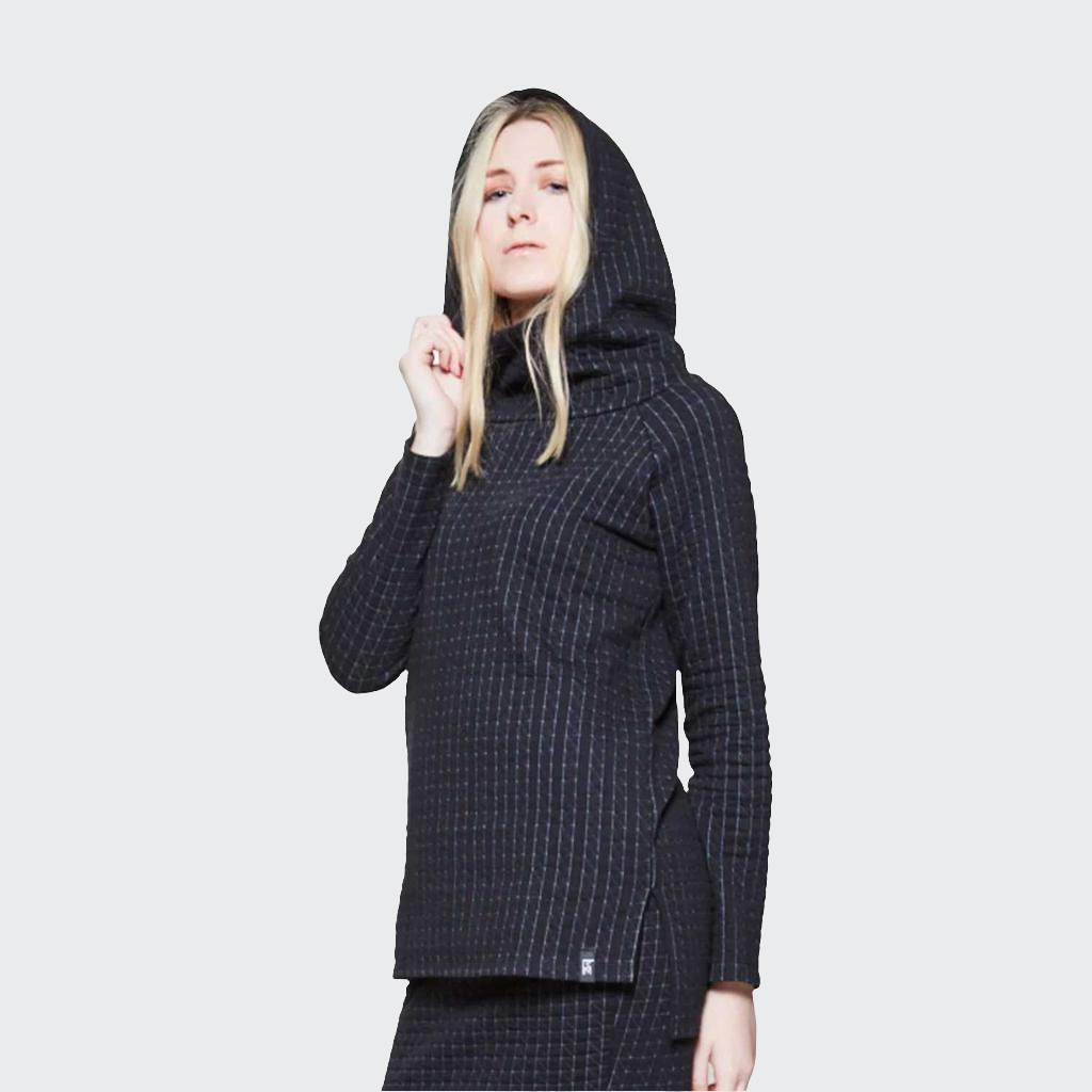 Hoodie VOKUHILA Stepp schwarz/grau