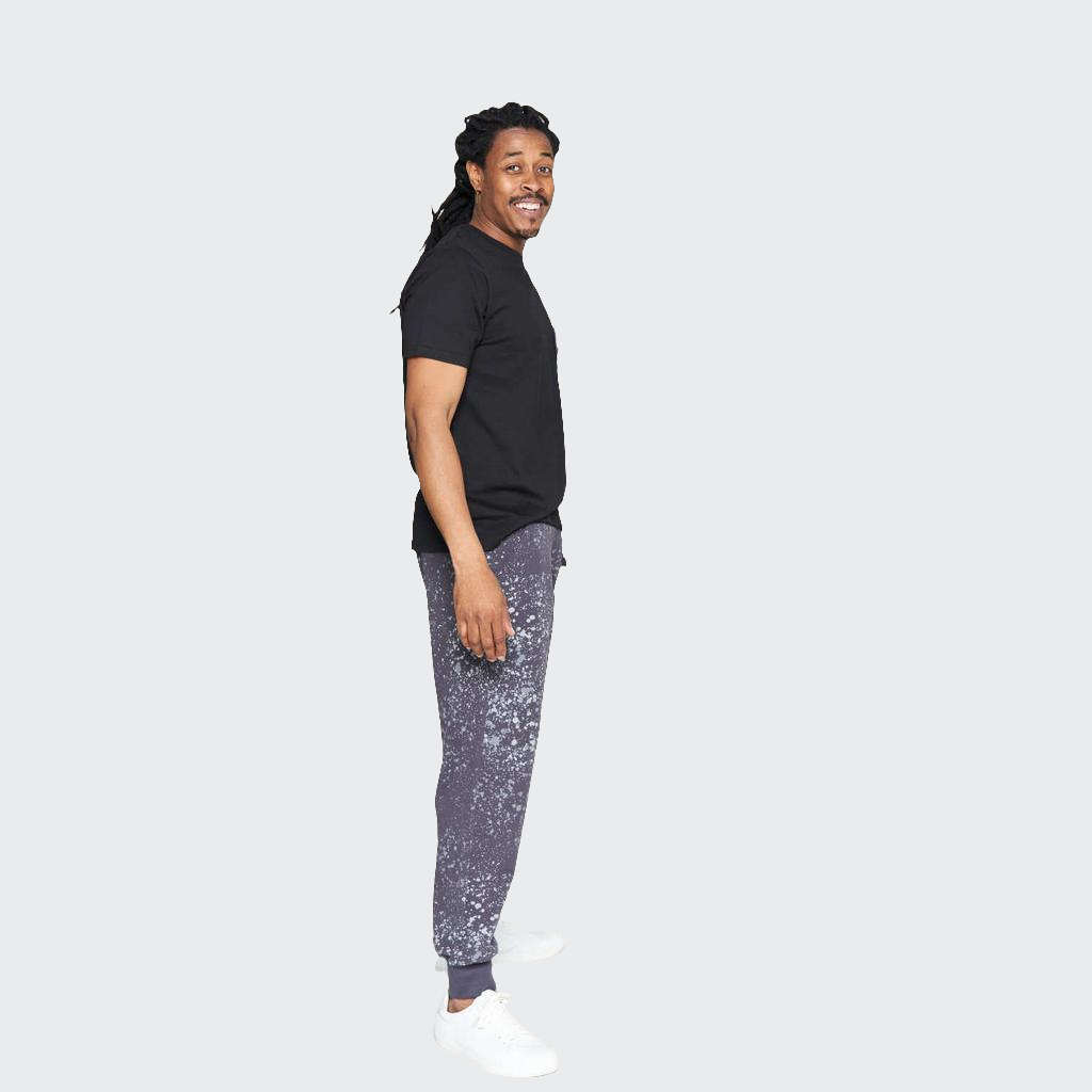 Jogginghose BAGGY Sprenkel grau