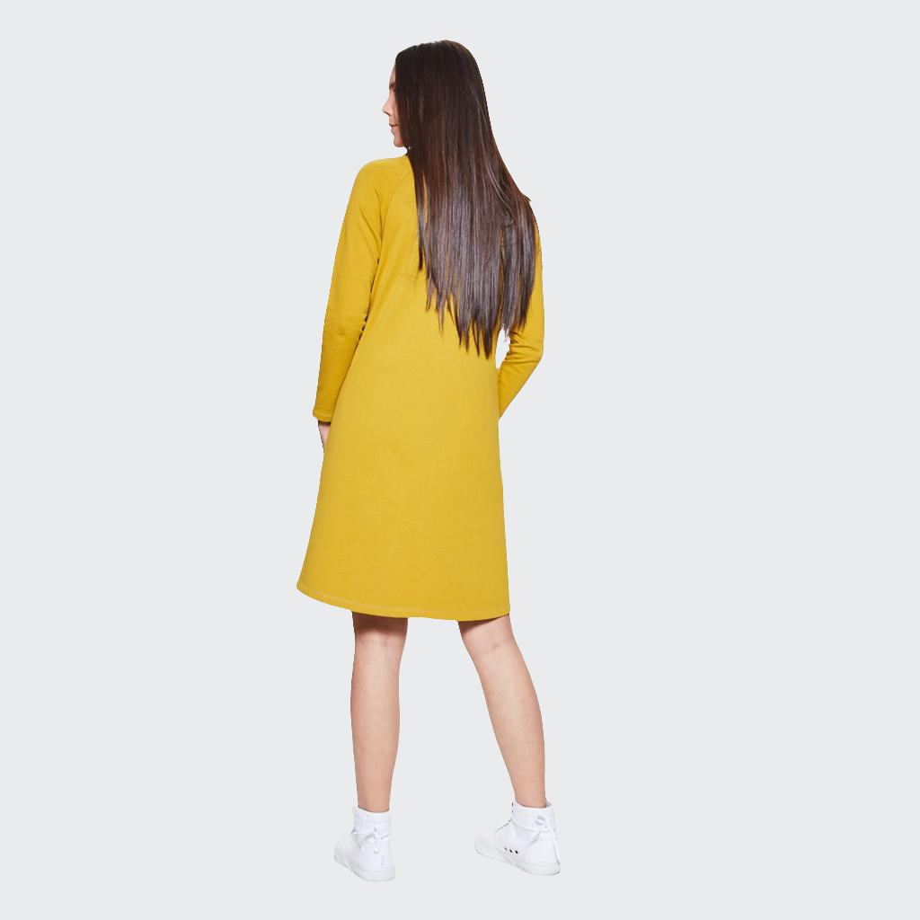 Kleid SWEAT dijongelb