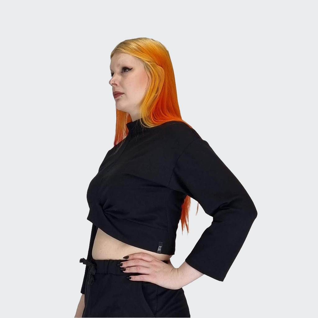 Shirt KNOTEN French Terry schwarz