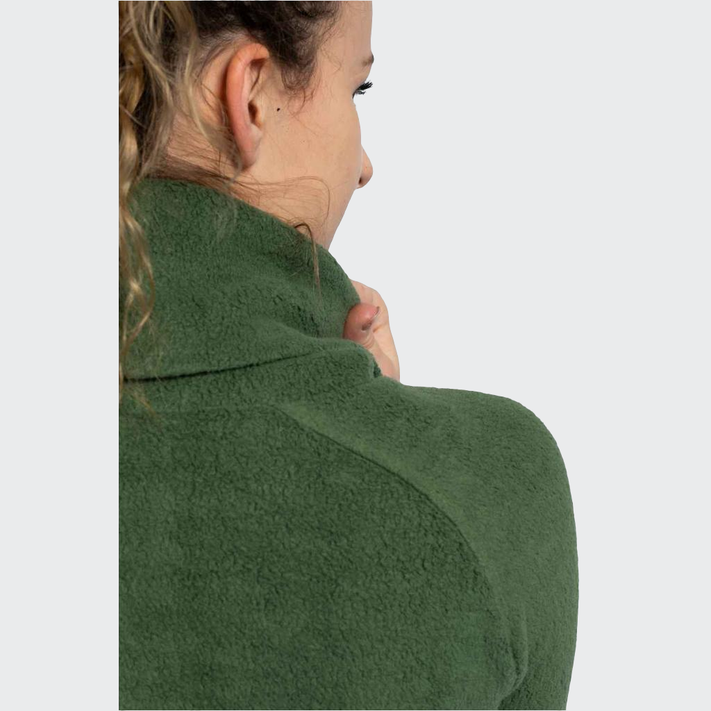 Longpulli PLÜSCH grün