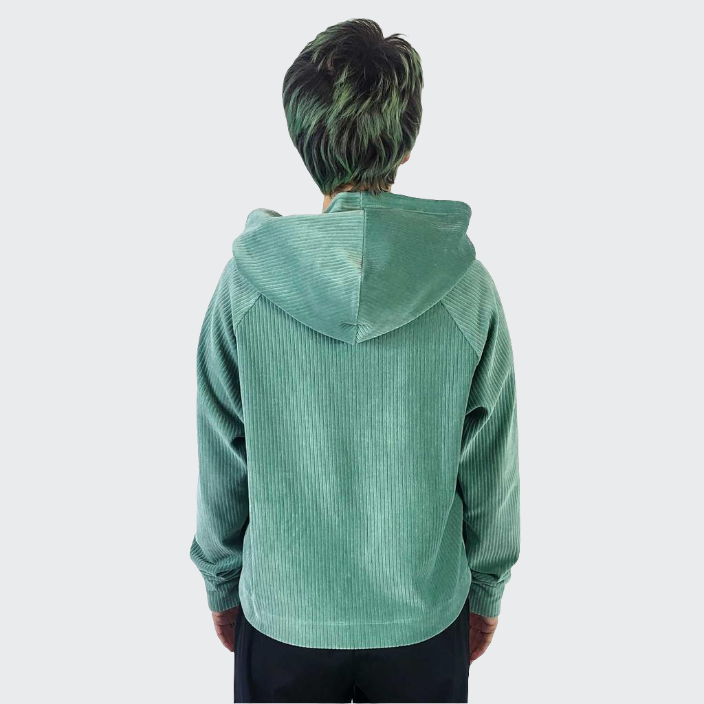 Hoodie BOXY Nickicord mint